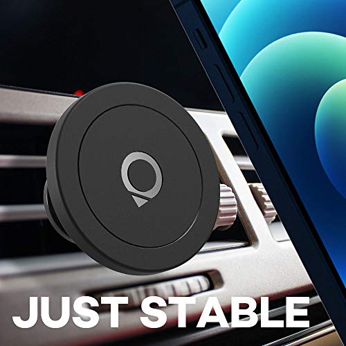 Quarble Magnetic Adapter Compatible with MagSafe Case and iPhone 12 Pro Max Mini, Attached to Old Magnetic Car Phone Mount Holder No Metal Plate Needed