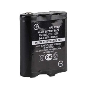 motorola 1532 1300 mah nimh rechargeable high-capacity battery pack (black)