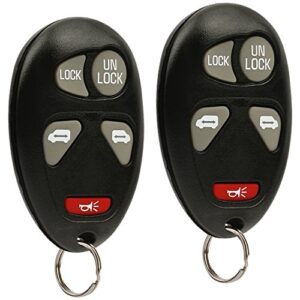 key fob keyless entry remote fits chevy venture/oldsmobile silhouette/pontiac montana 2001 2002 2003 2004 2005 (l2c0007t), set of 2