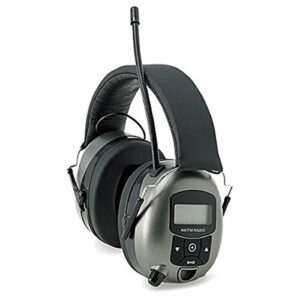 safety works 10121816 mp3/am/fm digital radio ear muffs , black
