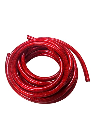 IMC Audio 1/0 Gauge CCA Power Red Wire Cable (5ft Red) Battery Cable Wire, Automotive, Car Audio Speaker Home Stereo System, RV Trailer, Amp Wiring 0 Guage Power Wire Cable 0 Car Audio
