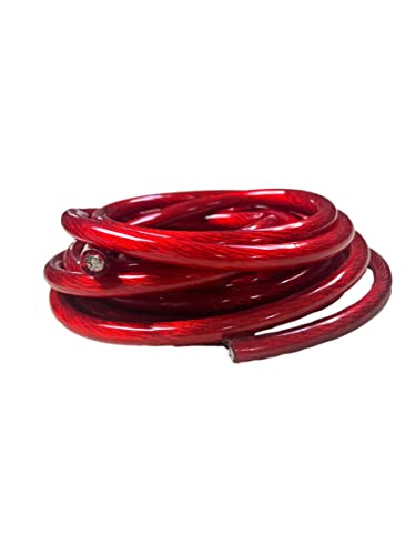 IMC Audio 1/0 Gauge CCA Power Red Wire Cable (5ft Red) Battery Cable Wire, Automotive, Car Audio Speaker Home Stereo System, RV Trailer, Amp Wiring 0 Guage Power Wire Cable 0 Car Audio