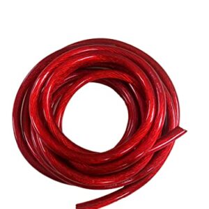 IMC Audio 1/0 Gauge CCA Power Red Wire Cable (5ft Red) Battery Cable Wire, Automotive, Car Audio Speaker Home Stereo System, RV Trailer, Amp Wiring 0 Guage Power Wire Cable 0 Car Audio