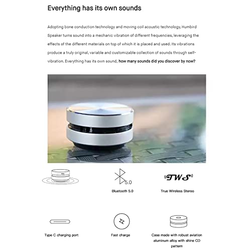 Inossa Turn Any Surface into a Speaker, Bluetooth Mini Speaker, Make Anything a Speaker, for Outdoor,Travel, Home