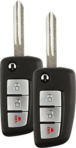 Discount Keyless Replacement Uncut Car Remote Fob Key Combo Compatible with KBRASTU15, CWTWB1U733, ID 46, NI04T (2 Pack)