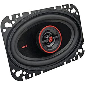 cerwin-vega h746 4″ x 6″ 30w rms / 275w max 2-way coaxial speakers set of 2 – black