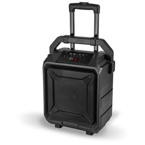 iLive ISB659B Wireless Tailgate Party Speaker, with Built-in Rechargeable Battery and Roller Wheels, Black