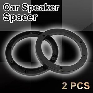 uxcell Auto Car Truck Black 6.5 Inch Plastic Speaker Spacers 14mm Depth 2 Pcs