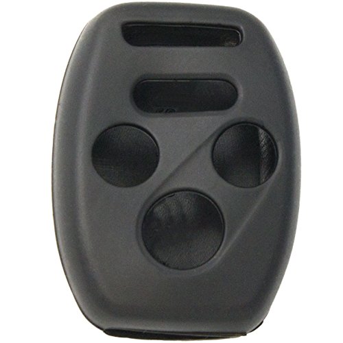 Keyless2Go Silicone Cover Protective Case for 4 Button Remote Keys KR55WK49308 MLBHLIK-1T OUCG8D-380H-A (1 Pack) - Black