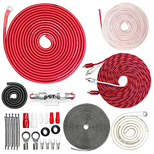 CT Sounds 8 Gauge CCA Complete Amp Wiring Install Kit, AMPKIT-8GA-PRO