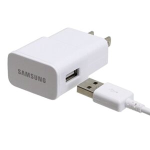 samsung 2.0 amp micro home travel charger usb for galaxy s3/s4/s5/note 2/note 3 – non-retail packaging – white