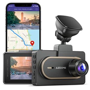 azdome 2k dash cam, built in wifi, dashboard camera with qhd 2560x1440p, m27 car camera, dashcams for cars with 3″ display, wdr, night vision, parking monitor, g-sensor
