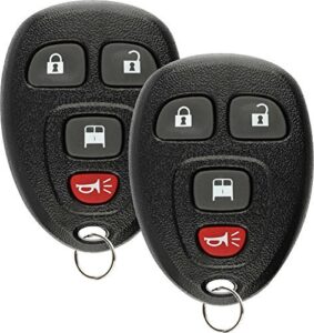 discount keyless entry remote control car key fob clicker for chevrolet express ouc60270 (2 pack)