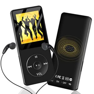 32gb mp3 player with bluetooth, leguwu portable mp3 hi-fi music players with speaker, multimedia player with fm radio, video, alarm clock for kids, long playback time | including earphones