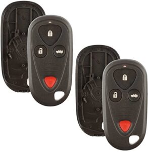 discount keyless replacement keyless remote car key fob shell case button pad for acura (2 pack)