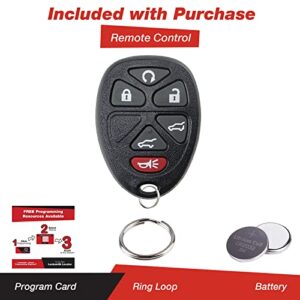 KeylessOption Keyless Entry Remote Control Car Key Fob Replacement for 15913427 with Key