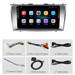 Cocheparts Car Stereo for Toyota Camry Radio 2007-2011 Built-in Apple Carplay/Android Auto/WiFi/Bluetooth/Steering Wheel Control/Split Screen/GPS Navigaion(Note:Not Compatible with JBL System)