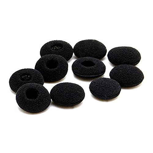 AIRSN 10 Pack Replacement Ear Foam for 18mm Earpiece,Headphone,Two Way Radio Walkie Talkie Earpiece