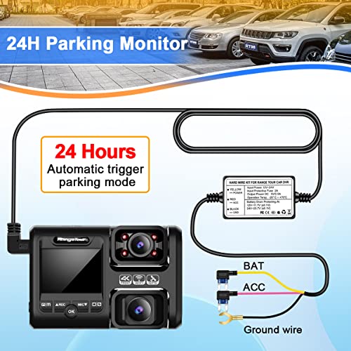 Hardwire Kit for Range Tour Dash Cam,12V-24V to 5V Car Dash Camera Charger Power Cord,Determining The Logger Plug Type 24-Hour Parking Monitoring Power Cable