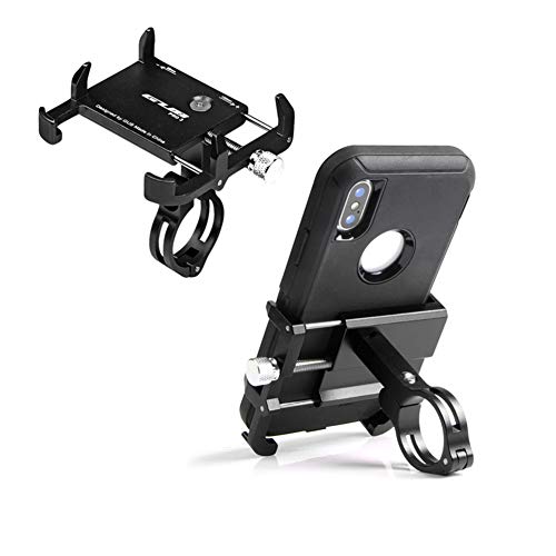 GUB Thick Case Design Bike & Motorcycle Phone Mount Handlebar Holder Adjustable Compatible with iPhone XR Xs 7s 8 Plus,Compatible with SamsungS7/S6/Note5/4,Any Phones with Thick Phone Case (Black)