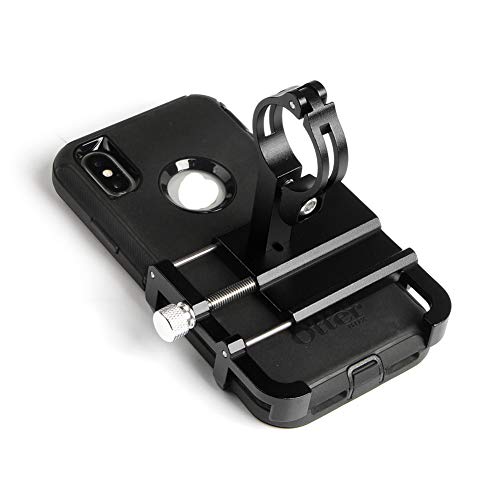 GUB Thick Case Design Bike & Motorcycle Phone Mount Handlebar Holder Adjustable Compatible with iPhone XR Xs 7s 8 Plus,Compatible with SamsungS7/S6/Note5/4,Any Phones with Thick Phone Case (Black)