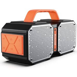 bluetooth speaker, bugani m83 50w portable wireless bluetooth speakers, bluetooth 5.2, wireless two pairing,ipx6 waterproof outdoor speaker, stereo super power sound,for outdoors,camping,party, orange