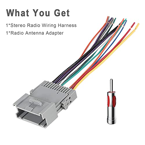 Thewinio Aftermarket Stereo Radio Wiring Harness Connector for GM Chevy Silverado, Chevrolet Suburban, GMC Sierra, Buick, Pontiac, Hummer