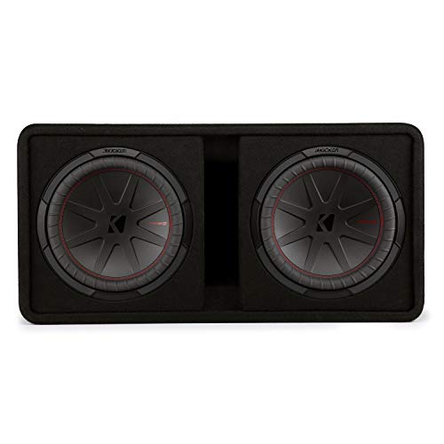 KICKER CompR 12"(30cm) Dual subwoofers in Vented encl, 2ohm, RoHS Compliant