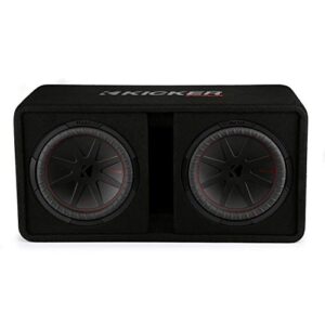 KICKER CompR 12"(30cm) Dual subwoofers in Vented encl, 2ohm, RoHS Compliant