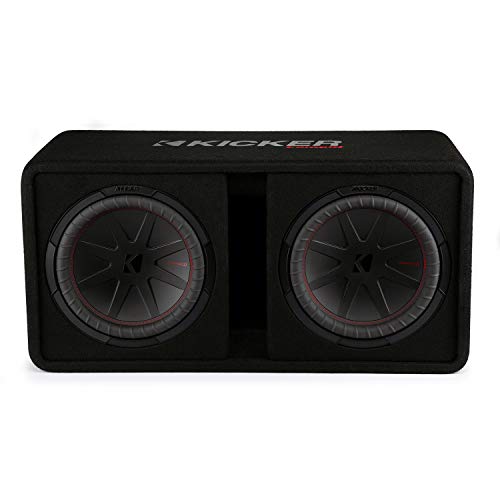 KICKER CompR 12"(30cm) Dual subwoofers in Vented encl, 2ohm, RoHS Compliant