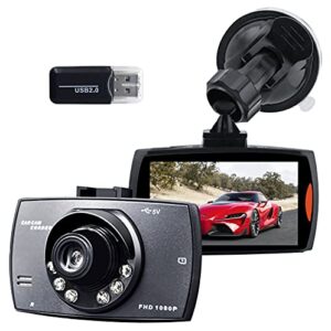 taygate dash cam for car 170° wide angle sports camera, full hd 1080p wdr night vision, g-sensor, 24h parking monitoring, collision recording, loop recording monitoring,parking monitor, black1