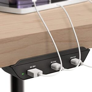 Galvanox USB C Under Desk Charging Hub, Mountable Desktop Power Strip Charger (50W) PD High-Speed Undermount Multi Port Station (2 Type C / 1 Type A)(Apple/Android Phones, Tablets/iPads and MacBooks)