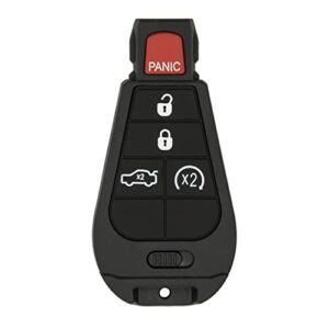 keyless2go replacement for 5 button remote key chrysler dodge iyz-c01c 05026887 ak – with durashell technology
