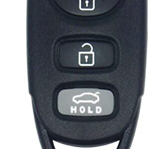 Silicone Smart Remote Key fob Cover case Compatible with Hyundai Accent Elantra Genesis Sonata Kia Forte Optima Rondo Sorento Spectra.Part Number：OSLOKA-310T 95430-2G201 (Black+Rose red)