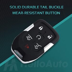 HelloAuto Key Fob for GMC Yukon/Yukon XL,Chevy Tahoe Suburban Key Remote 2015-2020 Self-Programmed Keyless Entry Smart Key Fob Cover (HYQ1AA) 6-Buttons