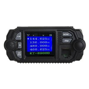 QYT KT-8900D Mobile Transceiver 25W VHF 144-148MHz UHF 420-450MHz Dual Band Quad Standby Mini Car Radio