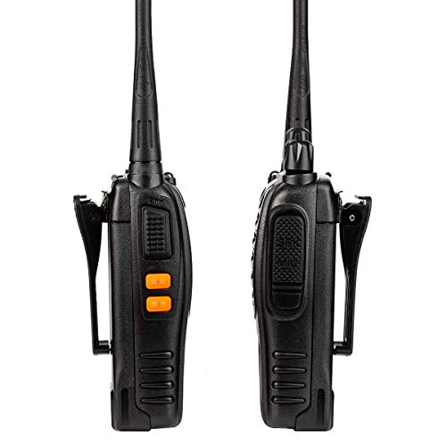 Walkie Talkie for Adults - ANSIOVON Long Range Walky Talky Rechargeable 16 Channels Two Way Radio- Flashlight - Earpiece - Rechargeable Li-ion Battery(Include) - 2 Pack.