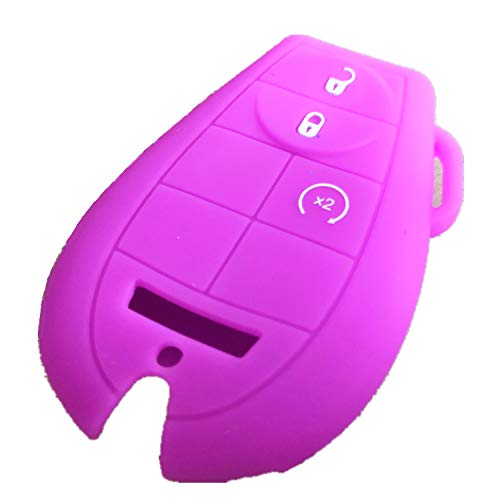 KAWIHEN Silicone Key Fob Cover Fit for Chrysler 300 T&C Dodge Challenger Durango Grand Caravan Journey Ram Truck 1500-3500 M3N5WY783X IYZ-C01C GQ4-53T 267F-5WY783X