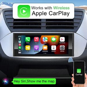 Single Din Touchscreen Car Stereo Wireless CarPlay Wireless Android Auto, 6.9 Inch Android Car Radio Multimedia with GPS Navigation Hands Free Calling WiFi FM SWC USB, Bluetooth Car Audio Receiver