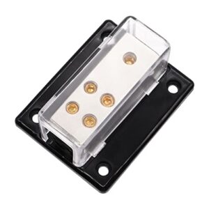 seamaka 1×4 gauge in to 4x 8/10 gauge out power distribution block for car audio splitter o-074