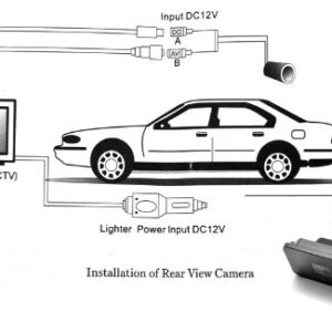 BW Car Rear View Reversing Camera for Volkswagen - Black