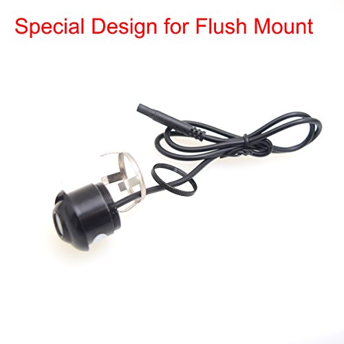 Front View Camera Car Auto Front View Forward Camera Screw Bumper Mount Universal Fit Non-Mirror Image w/o Grid Lines