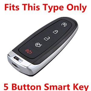 Rpkey Silicone Keyless Entry Remote Control Key Fob Cover Case protector Replacement Fit For Ford C-Max Edge Escape Expedition Explorer Flex Focus Taurus Lincoln MKS MKT MKX M3N5WY8609 7812A-5WY8609