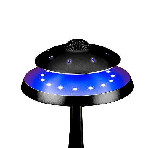 Levitating Floating Speaker, Magnetic UFO Bluetooth Speaker V4.0 , LED Lamp Bluetooth Speaker with 5W Stereo Sound , Wireless Charge, 360 Degree Rotation , for Home /Office Decor ,Unique Gifts(Black)