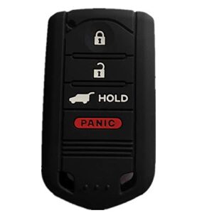 smart key fob cover case protector keyless remote holder for acura mdx tl tlx zdx rdx tsx rl zd il m3n5wy8145 (not fit engine hold fob) black oem part number 267f-5wy8145 kr5434760