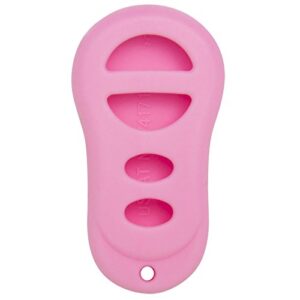 keyless2go replacement for new silicone cover protective case for remote key fobs with fcc gq43vt9t gq43vt17t – pink