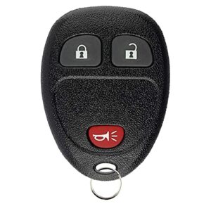 montgopest key fob keyless entry remote compatible with chevy silverado/avalanche/equinox suburban/tahoe/traverse/buick enclave/gmc sierra/yukon/acadia/savana replacement key ouc60270 ouc60221(3-btn)