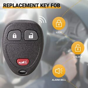 Montgopest Key Fob Keyless Entry Remote Compatible with Chevy Silverado/Avalanche/Equinox Suburban/Tahoe/Traverse/Buick Enclave/GMC Sierra/Yukon/Acadia/Savana Replacement Key OUC60270 OUC60221(3-BTN)