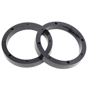1 pair 8.5″ plastic speaker spacer rings – subwoofer mid range custom installation mounting adapter