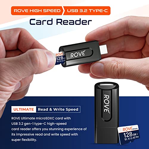 ROVE R2-4K Dash Cam | Hardwire Kit | 128 GB Micro SD Card